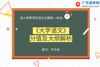 大学语文-成人高考专升本-试听课程